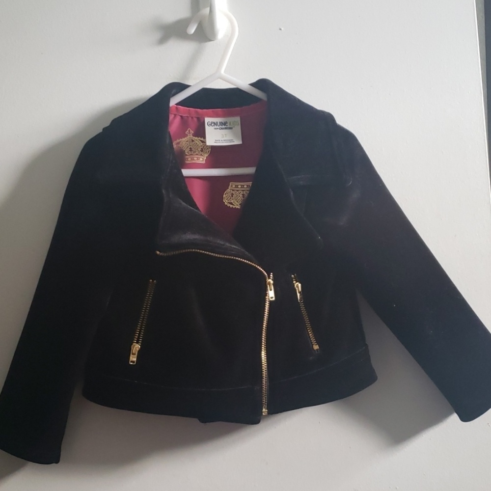Girls velvet jacket